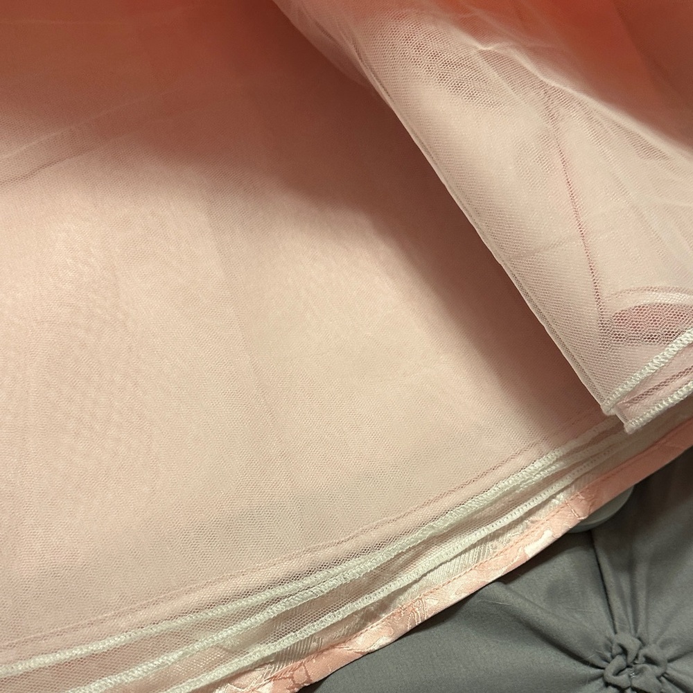 Blush Pink Textured Halter Dress - Picture 3 of 6